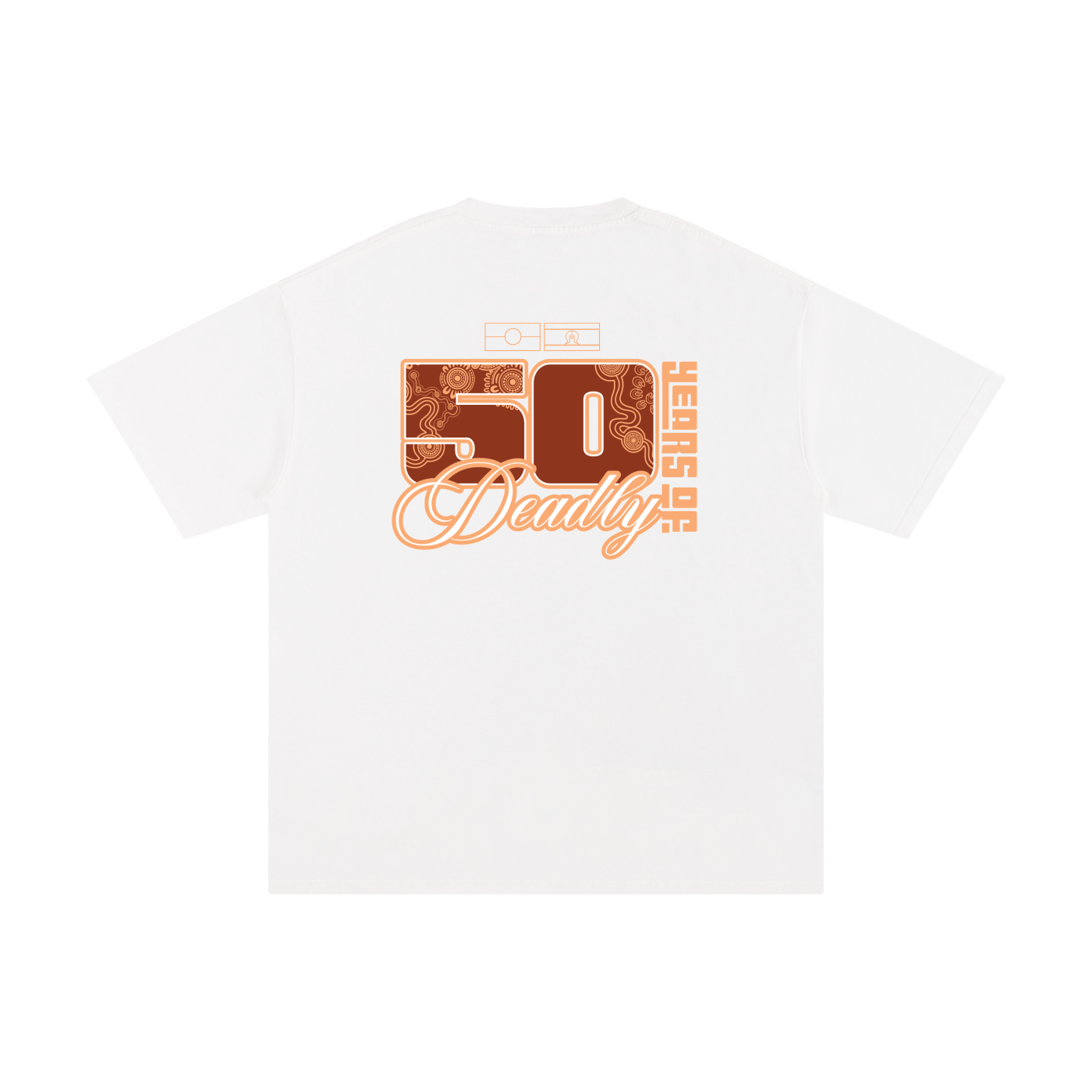 50 years of Deadly T-shirt - White